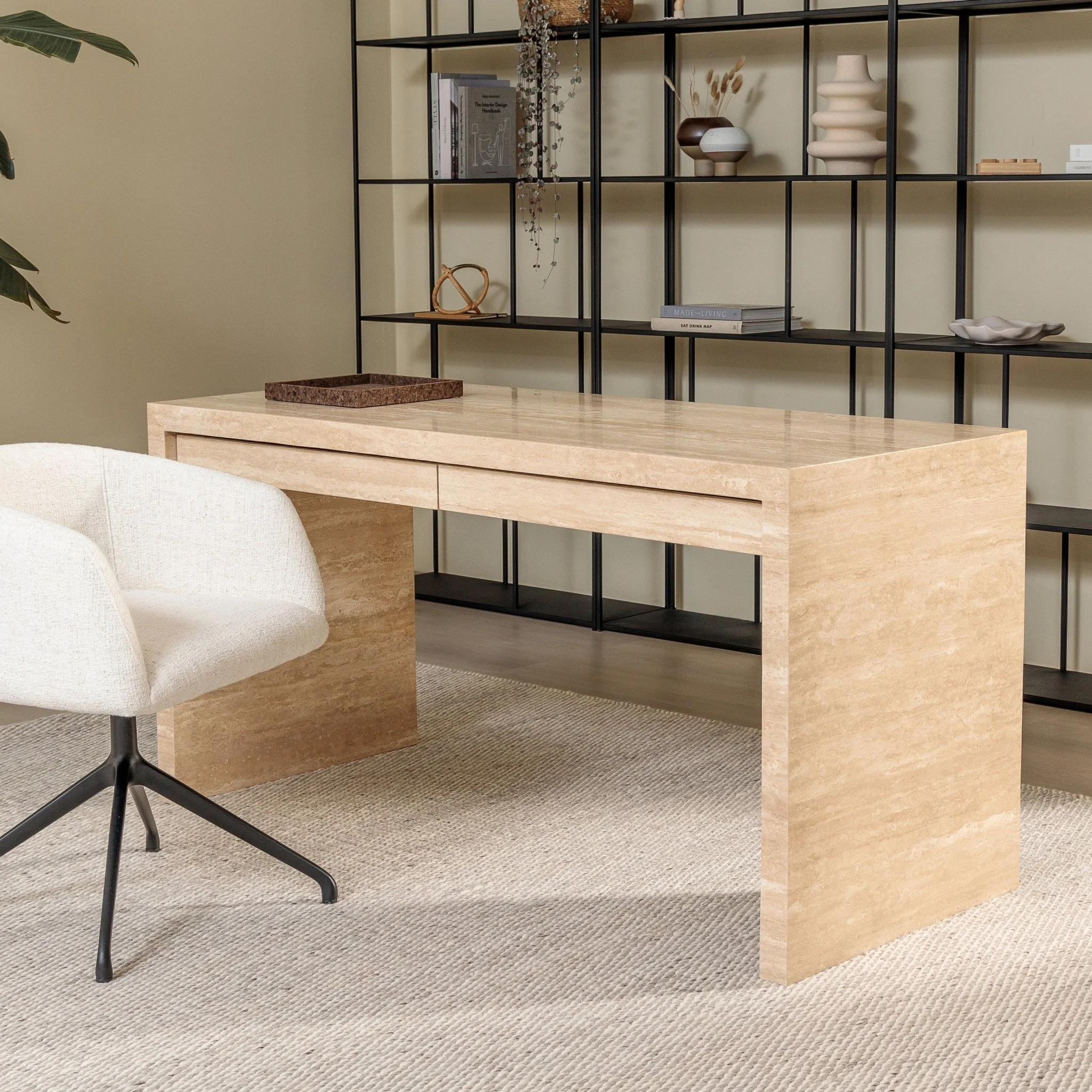Sloane Desk - Travertine - Image 4