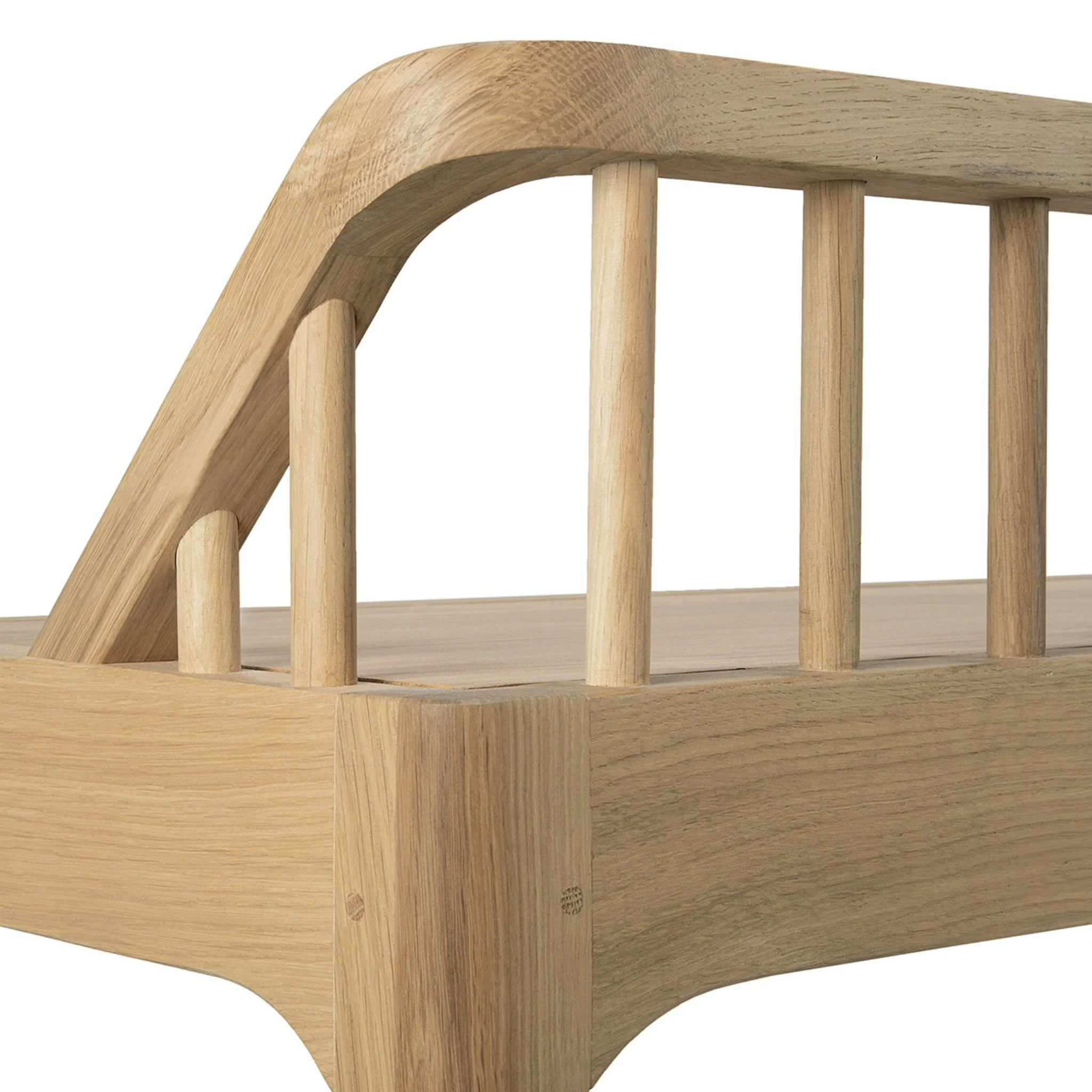 Spindle Bench - Oak - Image 4