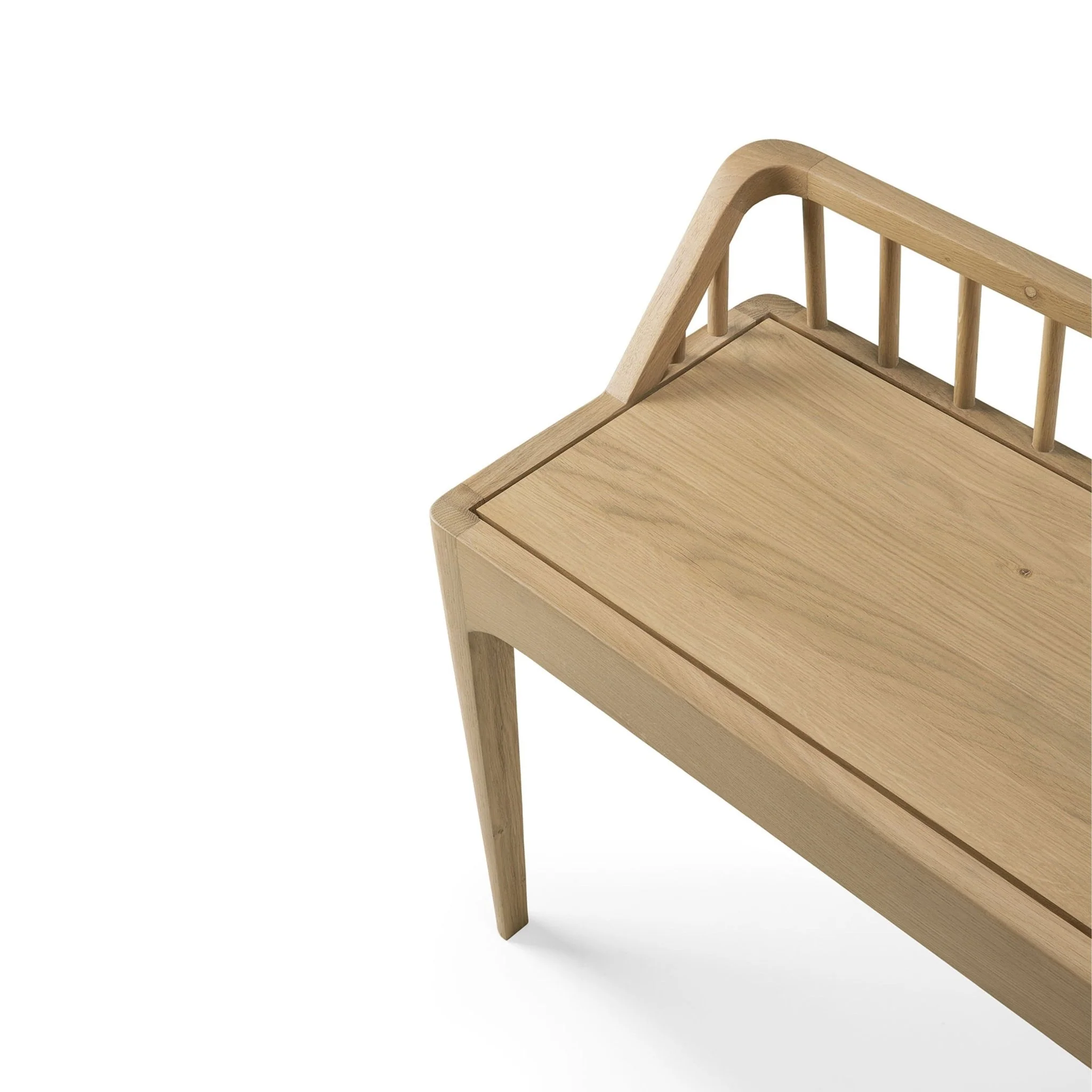 Spindle Bench - Oak - Image 5