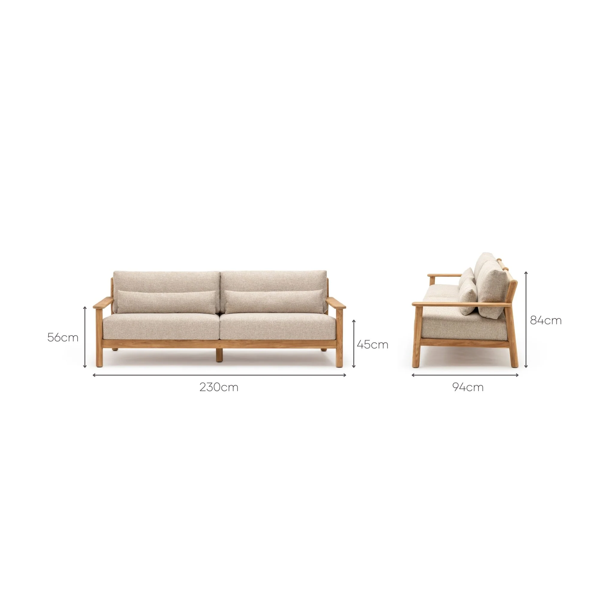 Tahiti 3 Seater Sofa - Almond - Image 15