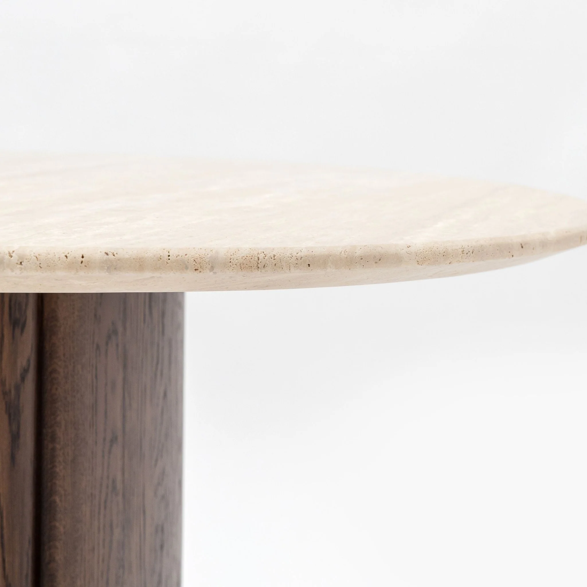 Tathra 125 Table - Espresso Oak & Travertine - Image 5