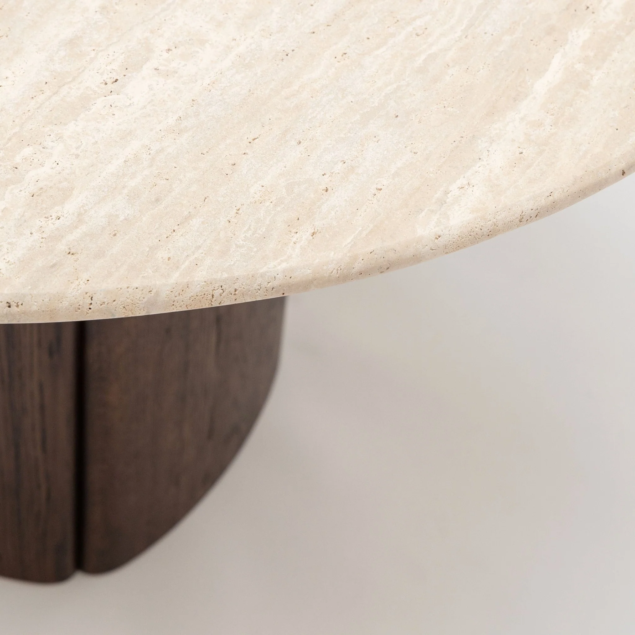 Tathra 125 Table - Espresso Oak & Travertine - Image 7