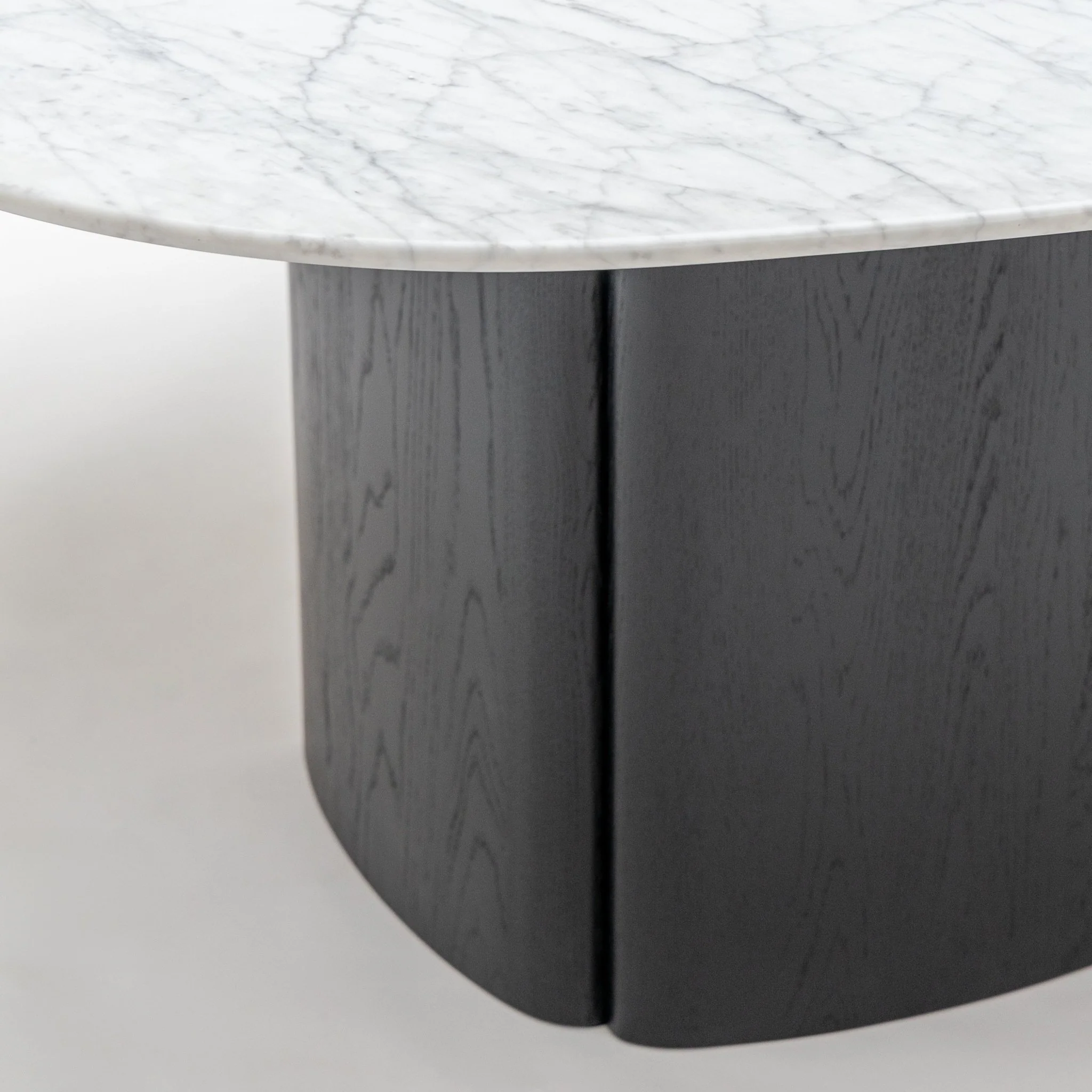 Tathra 155 Table - Black Oak & Bianca Carrara - Image 14