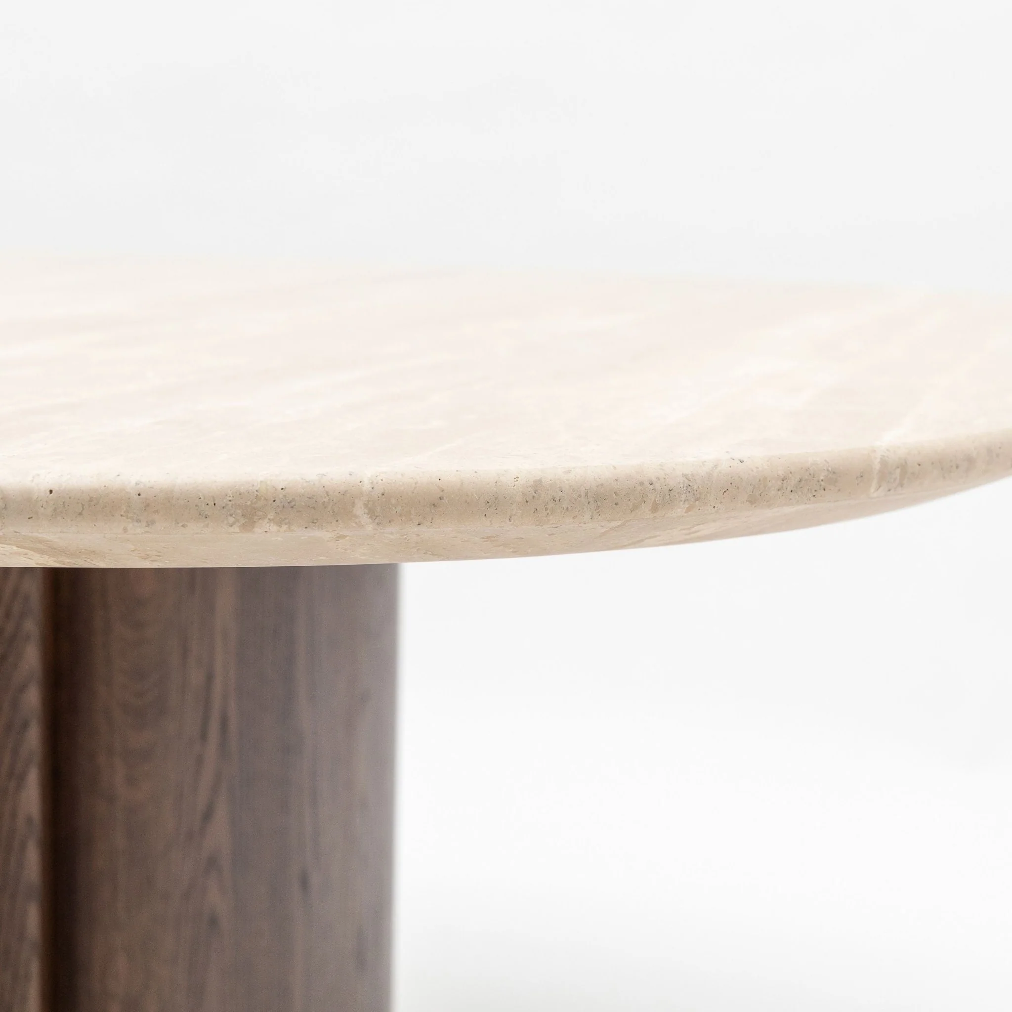 Tathra 155 Table - Espresso Oak & Travertine - Image 8