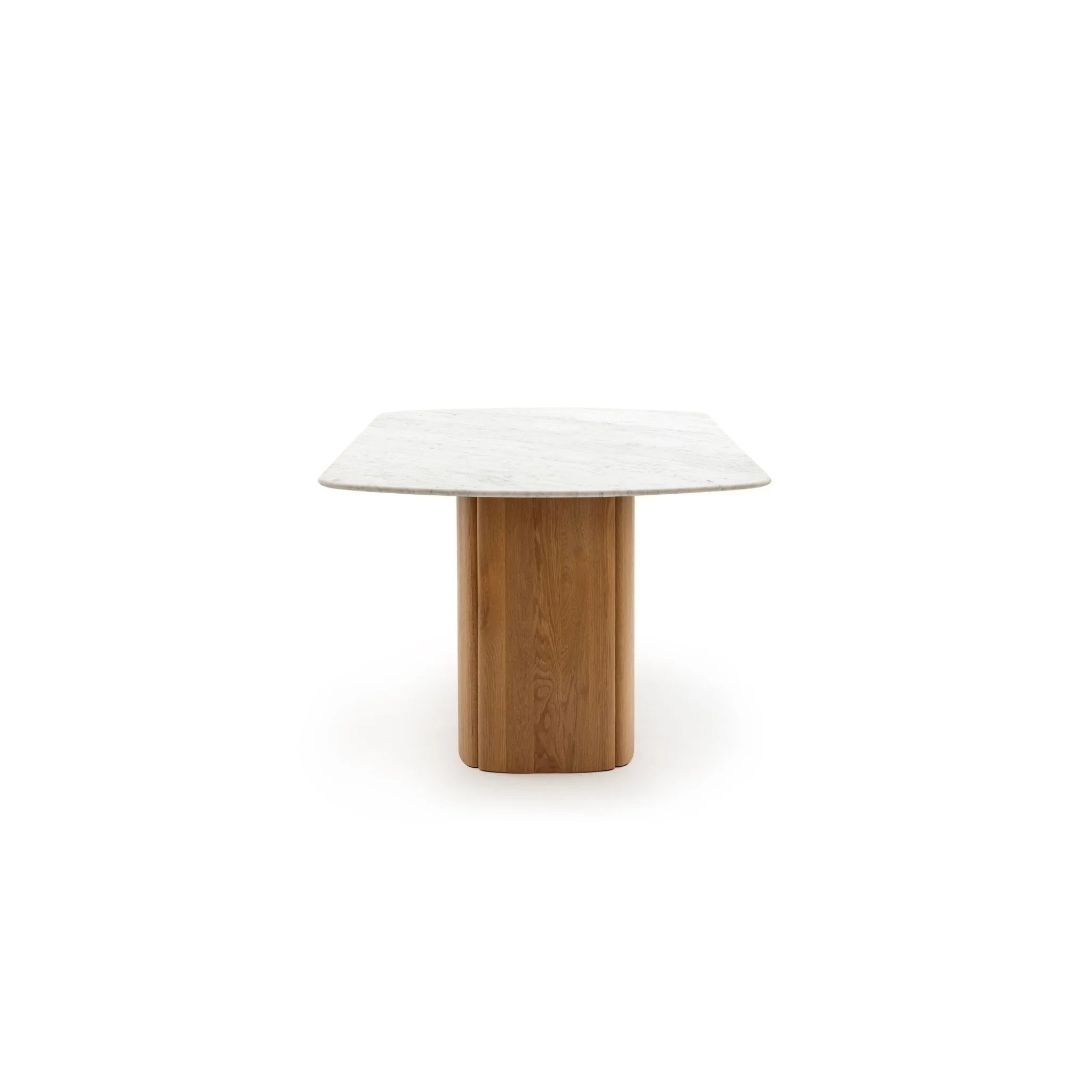 Tathra Table - Light Oak & Bianca Carrara - Image 4