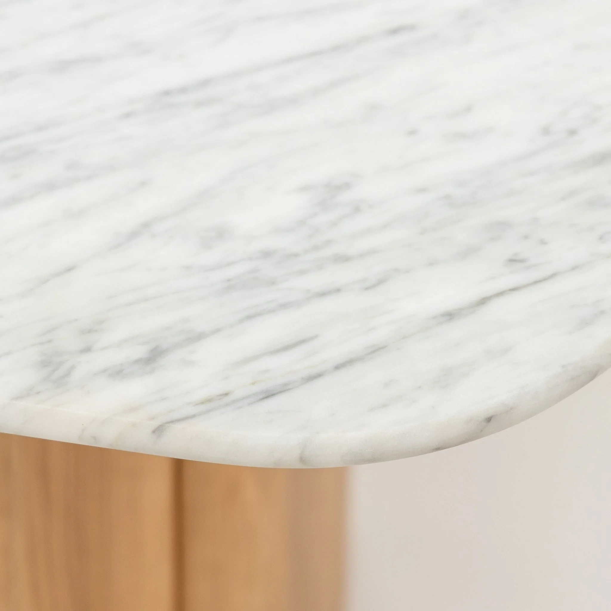 Tathra Table - Light Oak & Bianca Carrara - Image 9