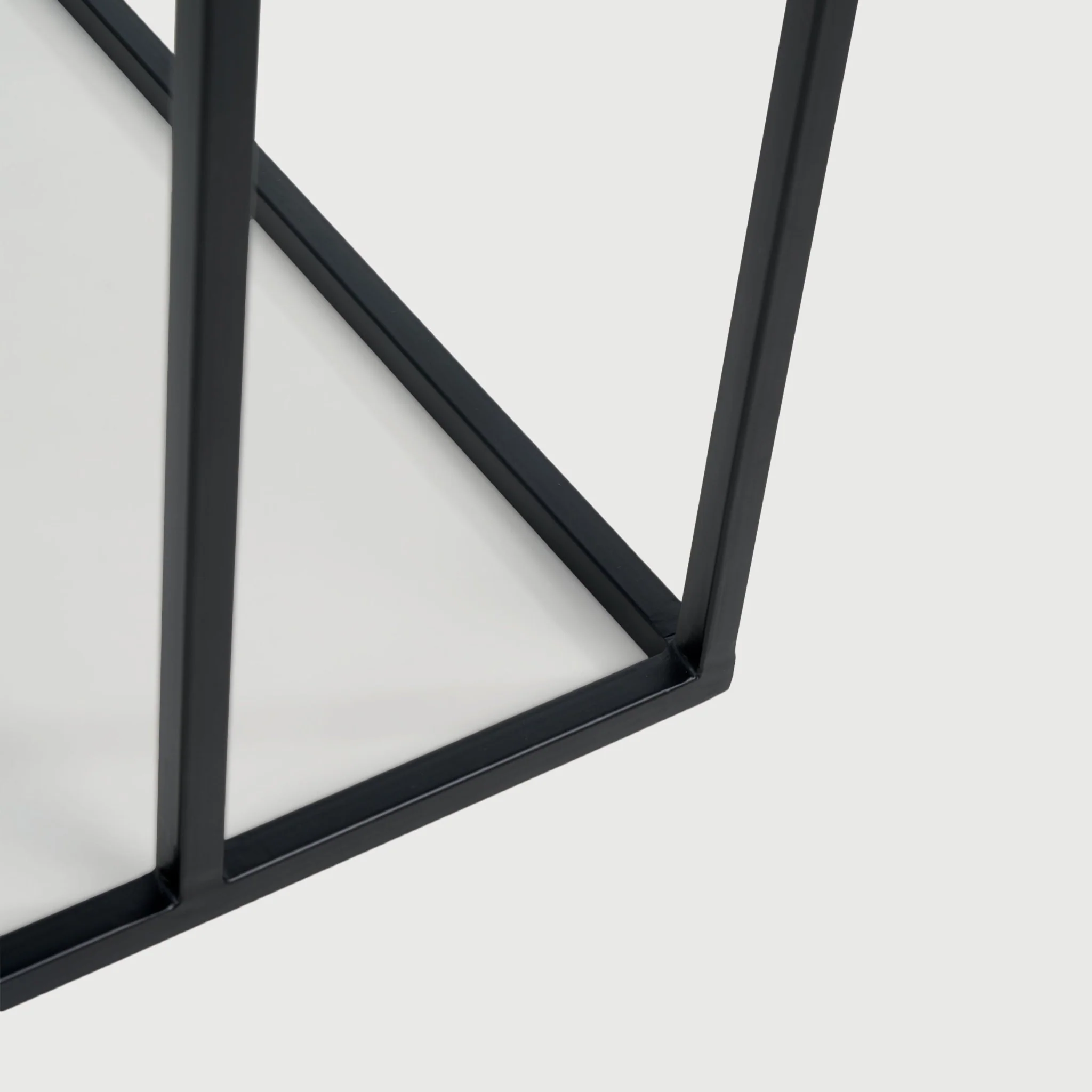 Tray Side Table - Varnished Wood - Black - Image 6