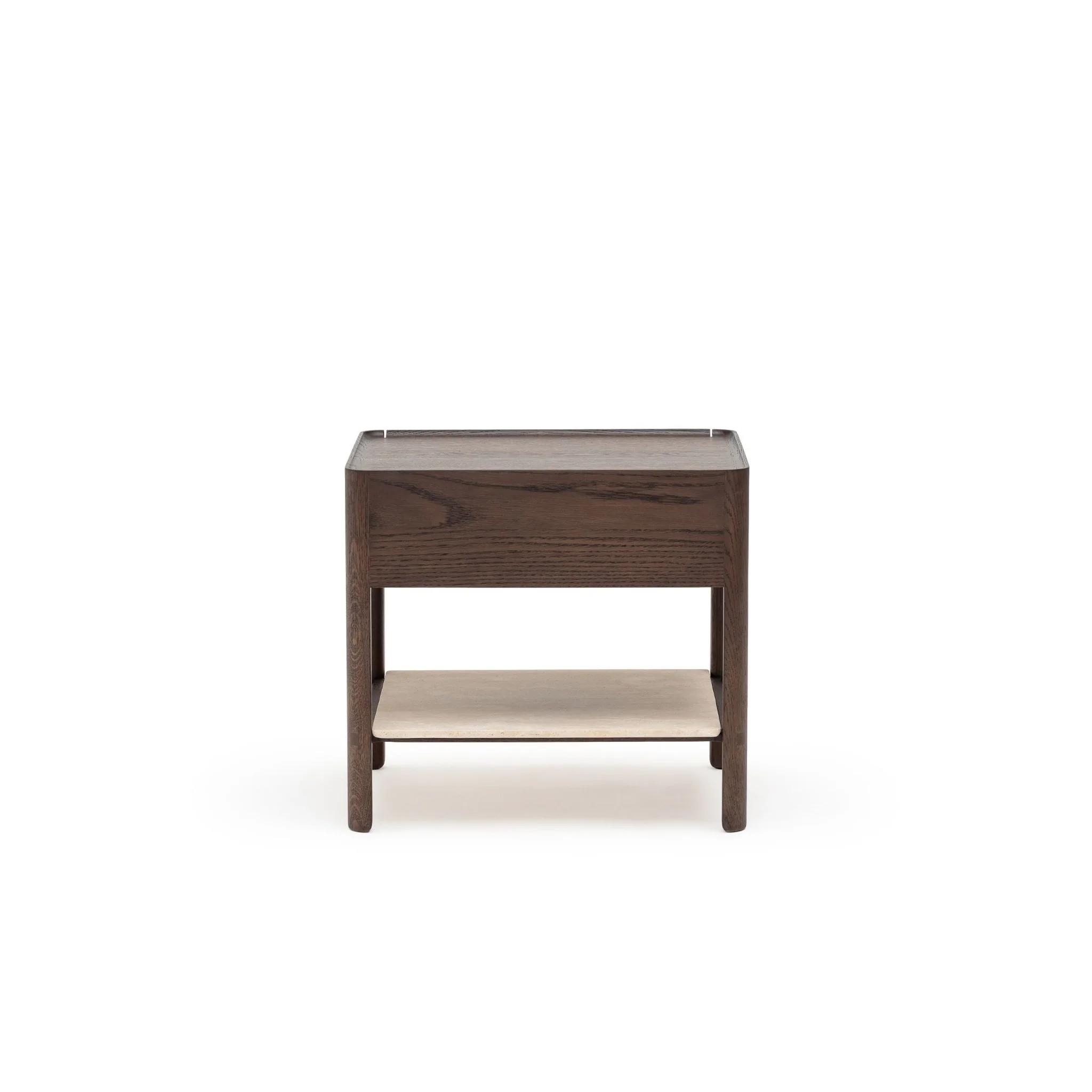 Tye Nightstand 60 - Espresso Oak & Travertine - Image 5