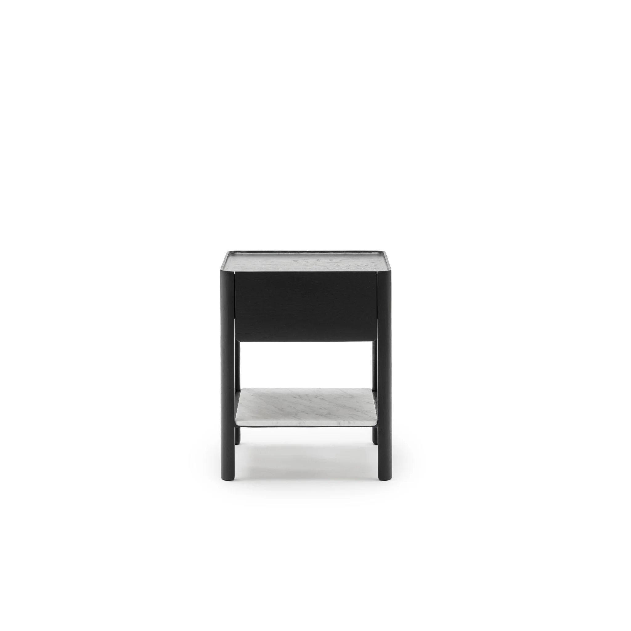 Tye Nightstand 45 - Black Oak & Bianca Carrara - Image 6