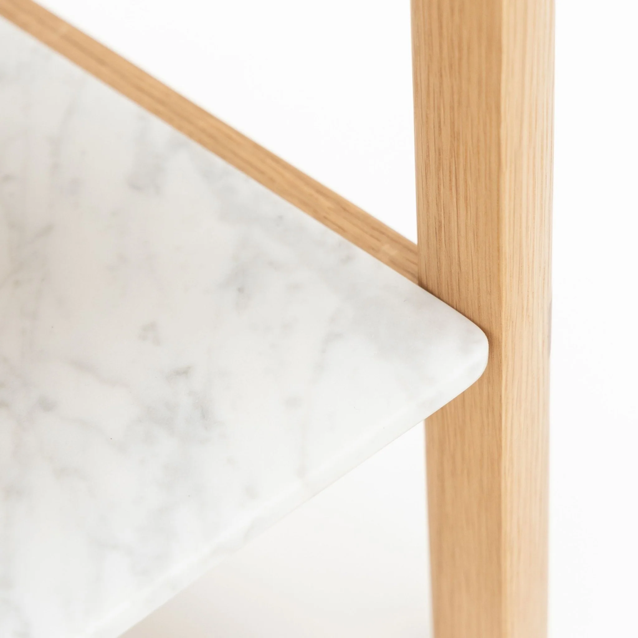 Tye Nightstand 60 - Light Oak & Bianca Carrara - Image 14