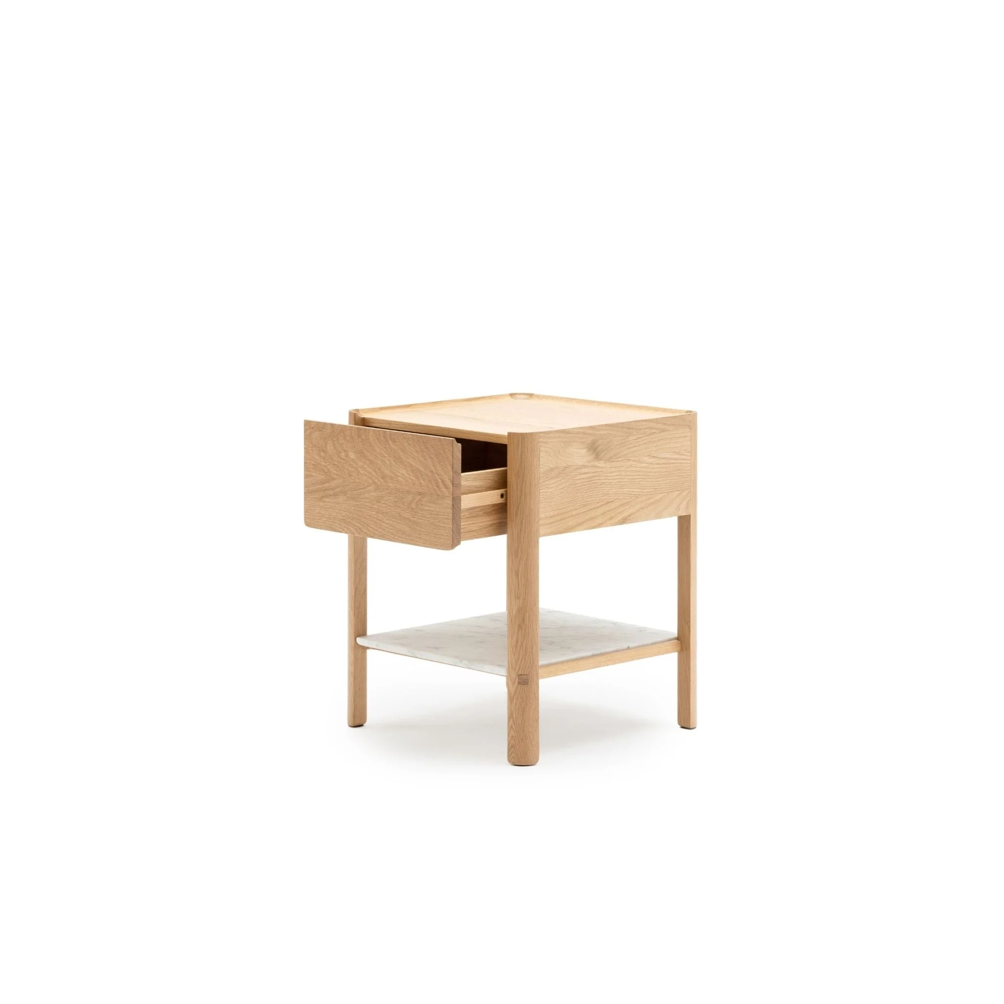 Tye Nightstand 45 - Light Oak & Bianca Carrara - Image 5