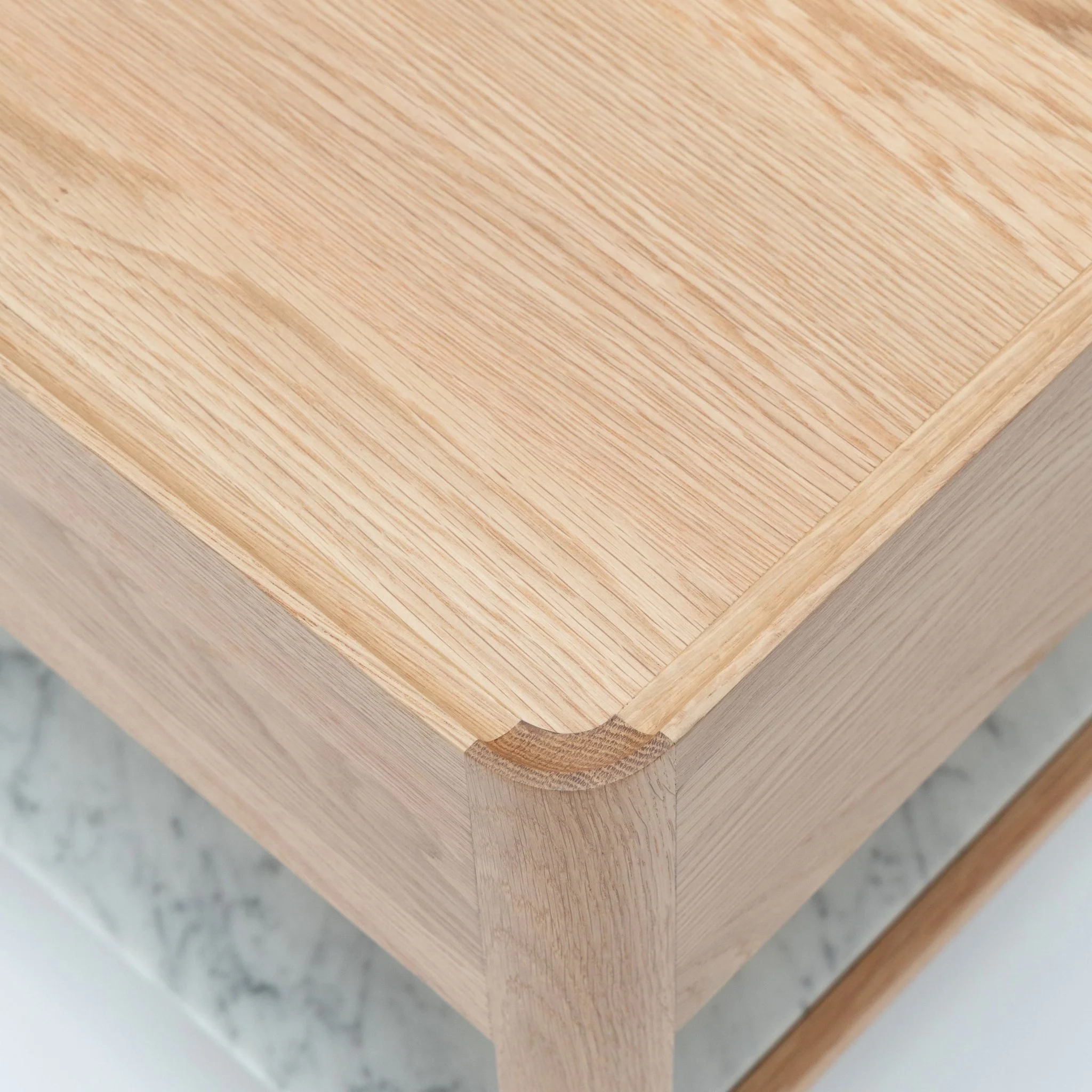 Tye Nightstand 45 - Light Oak & Bianca Carrara - Image 9