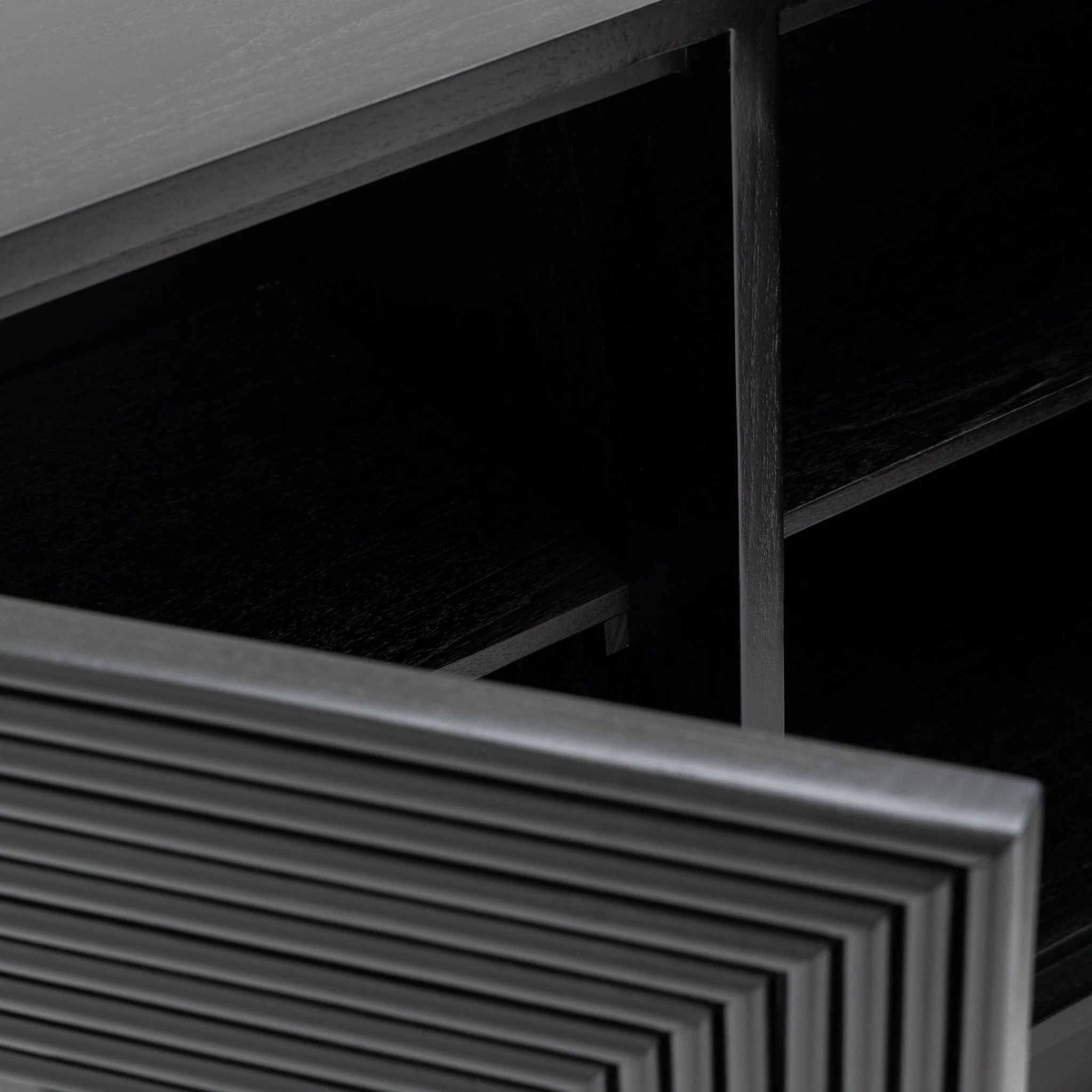 Verona 3 Door Sideboard - Black - Image 14