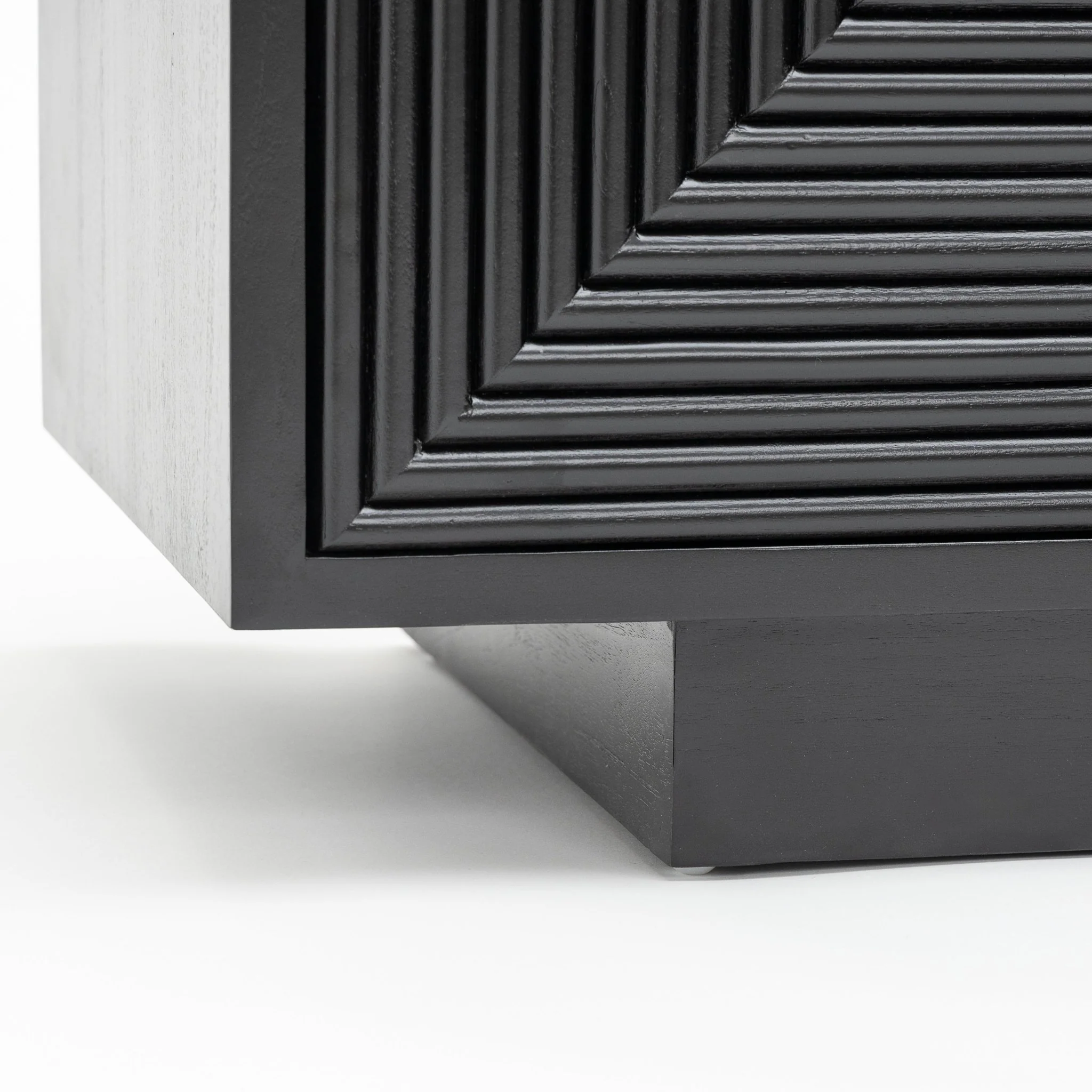 Verona 3 Door Sideboard - Black - Image 15