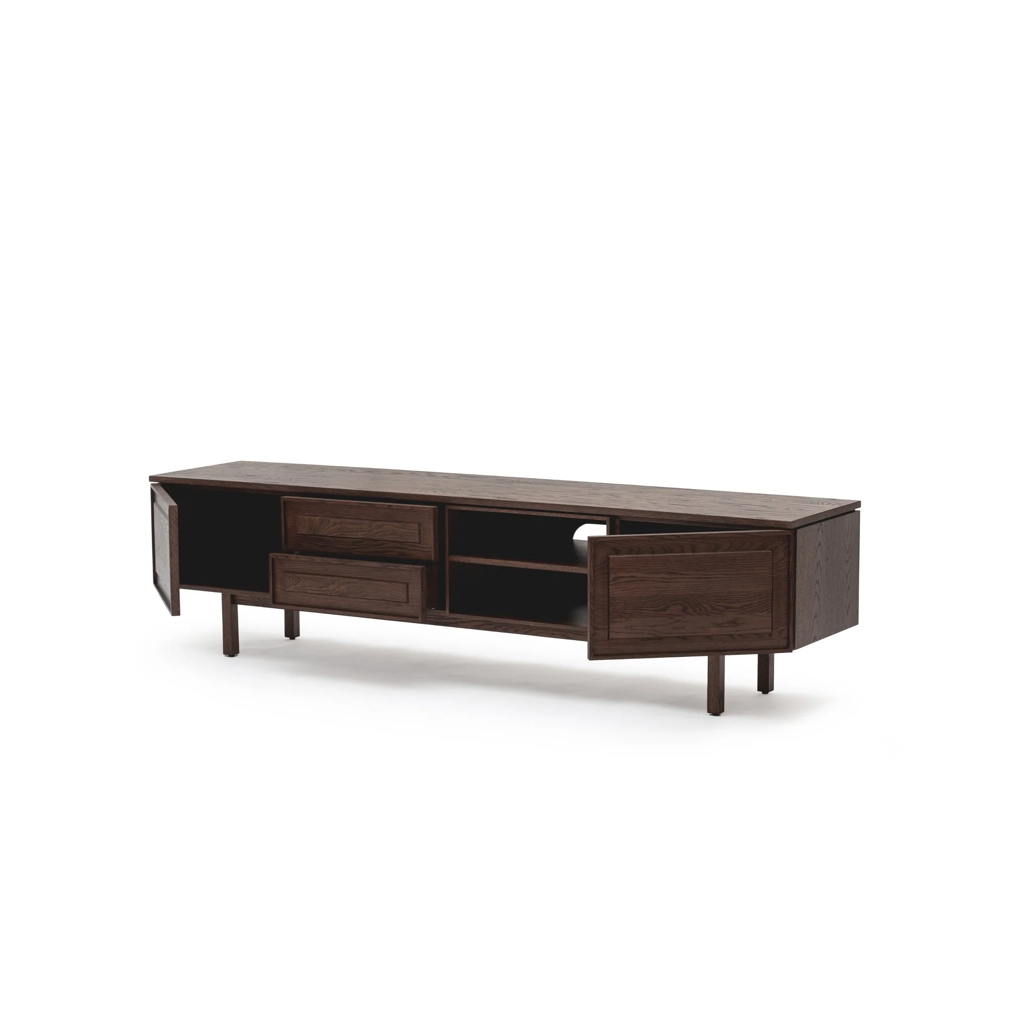 Yorke 220 Entertainment Unit - Espresso Oak - Image 4