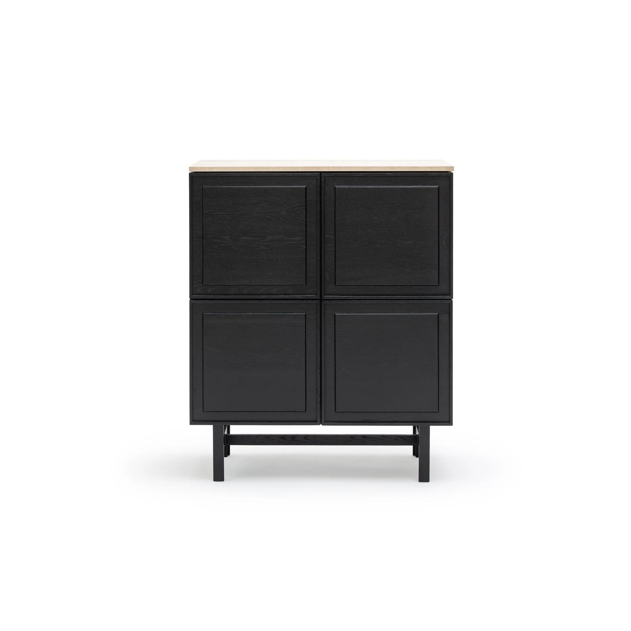 Yorke Highboard - Black Oak & Travertine - Image 23