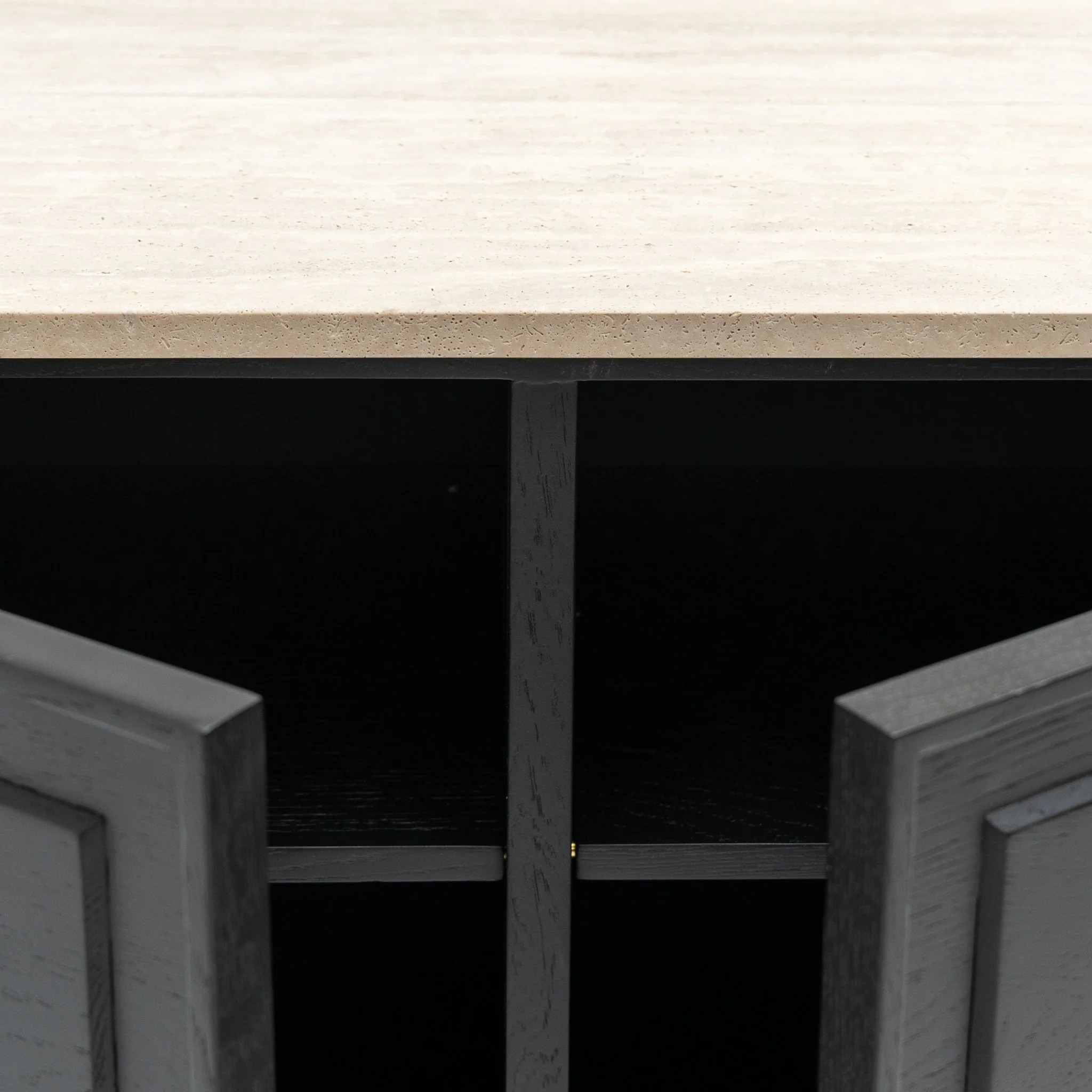 Yorke Highboard - Black Oak & Travertine - Image 27