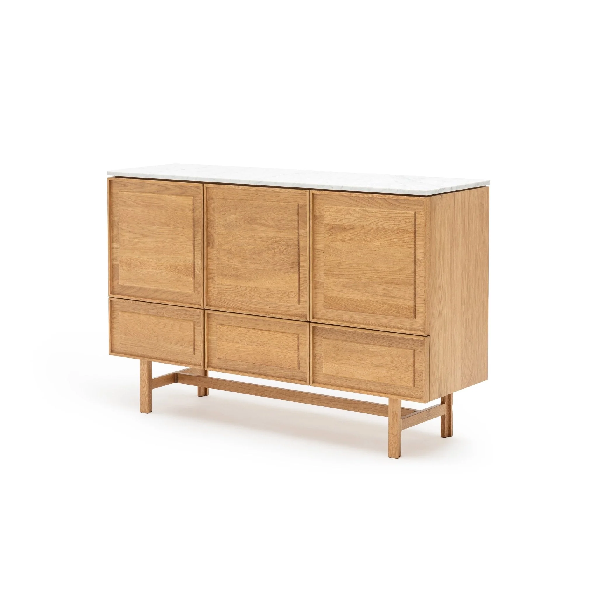 Yorke Highboard - Light Oak & Bianca Carrara - Image 13