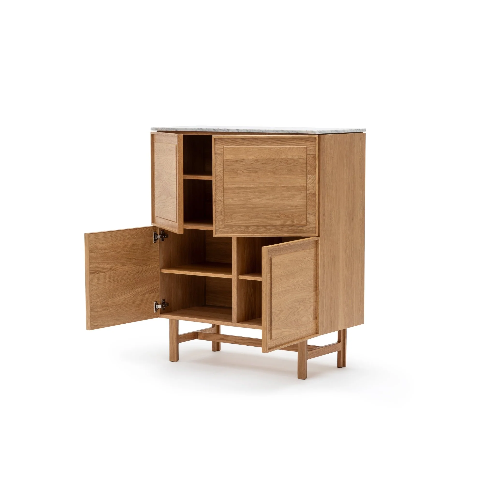 Yorke Highboard - Light Oak & Bianca Carrara - Image 31