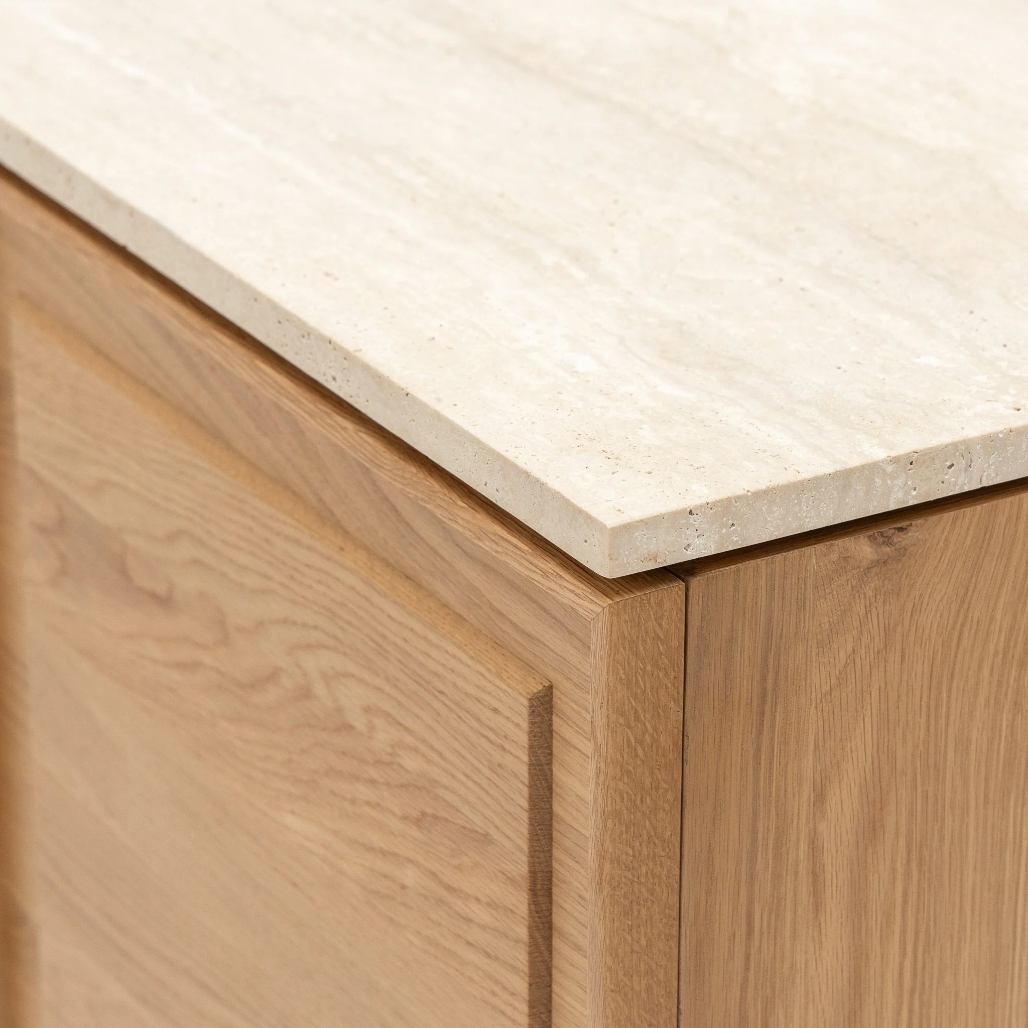 Yorke Highboard - Light Oak & Travertine - Image 11