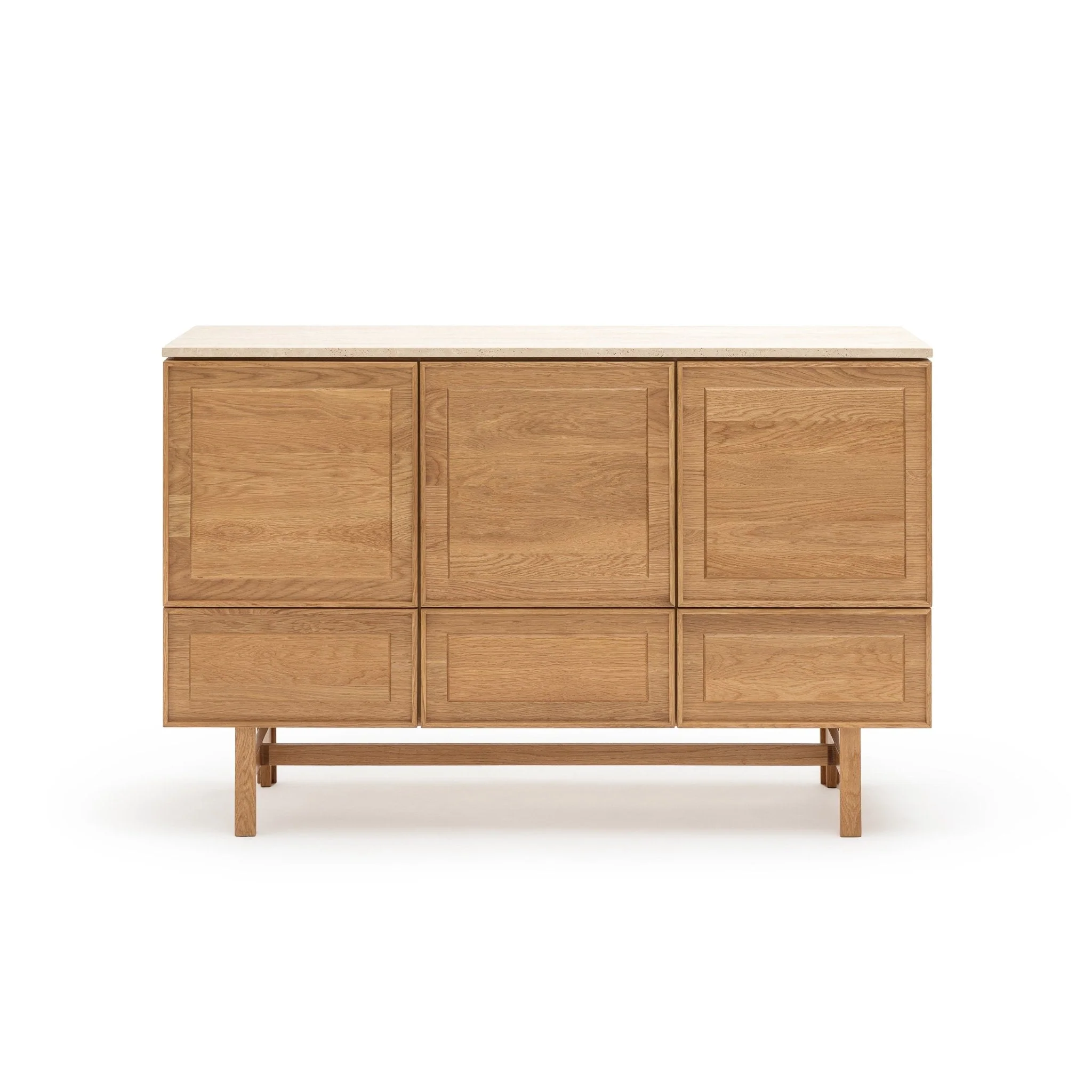 Yorke Highboard - Light Oak & Travertine - Image 16