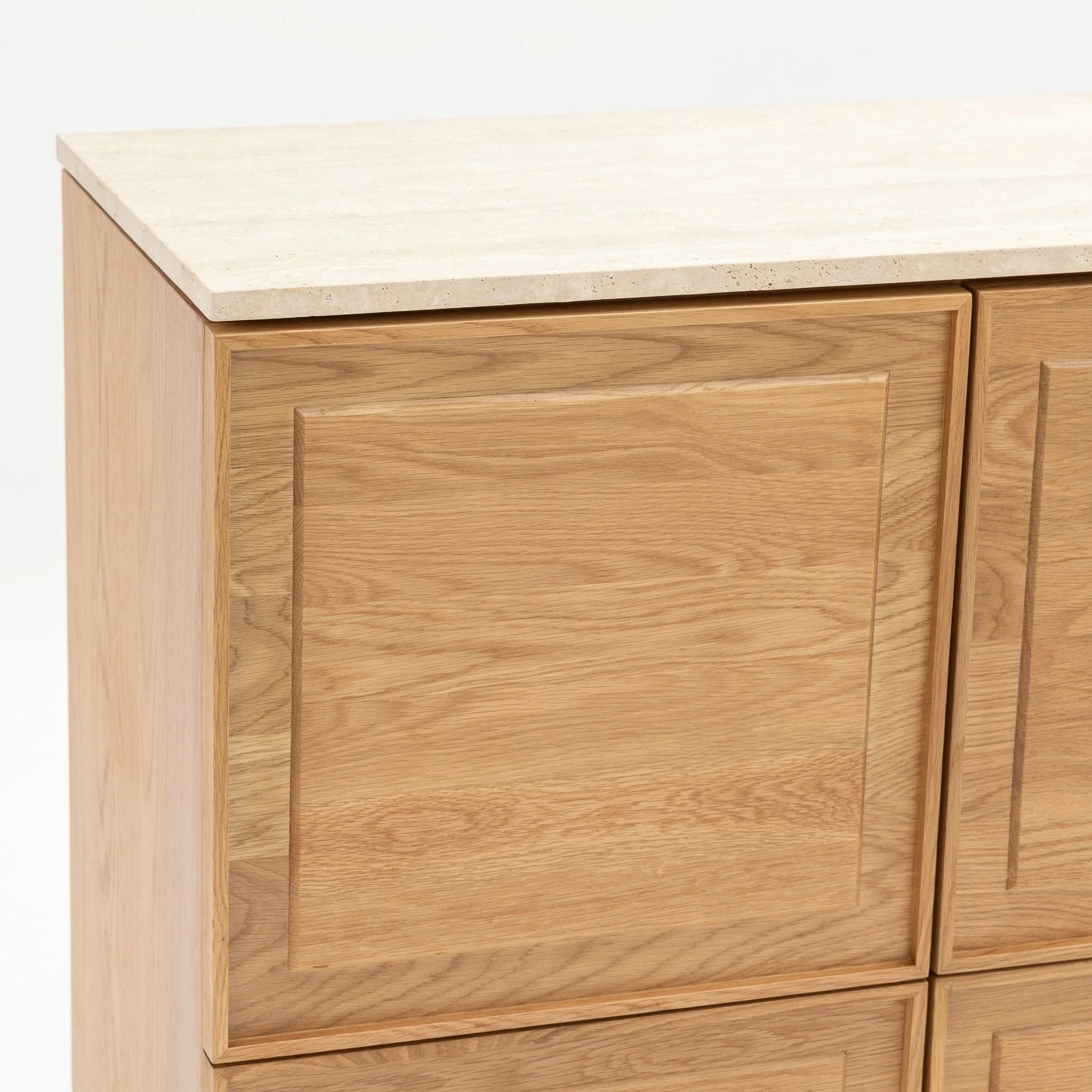 Yorke Highboard - Light Oak & Travertine - Image 20