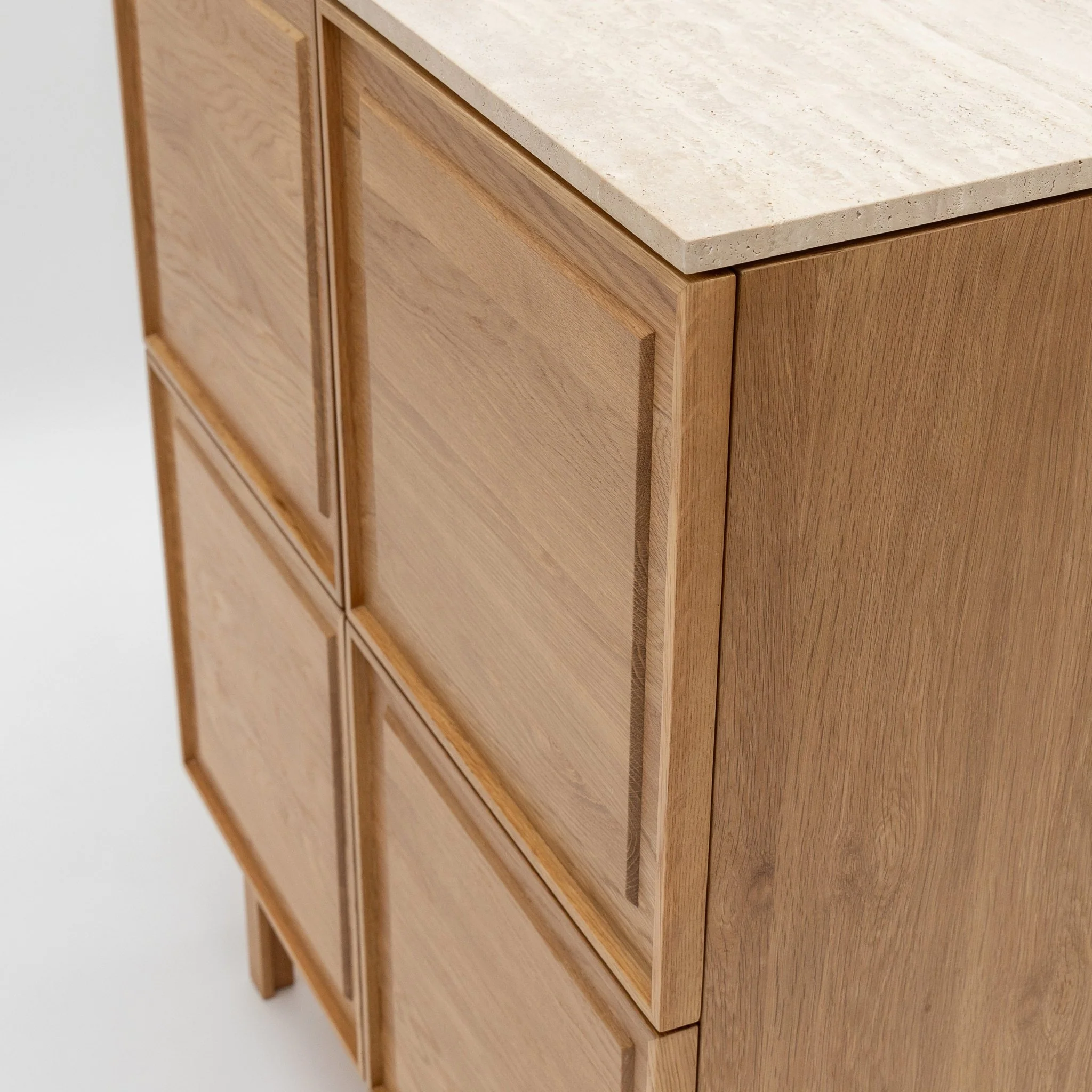 Yorke Highboard - Light Oak & Travertine - Image 37