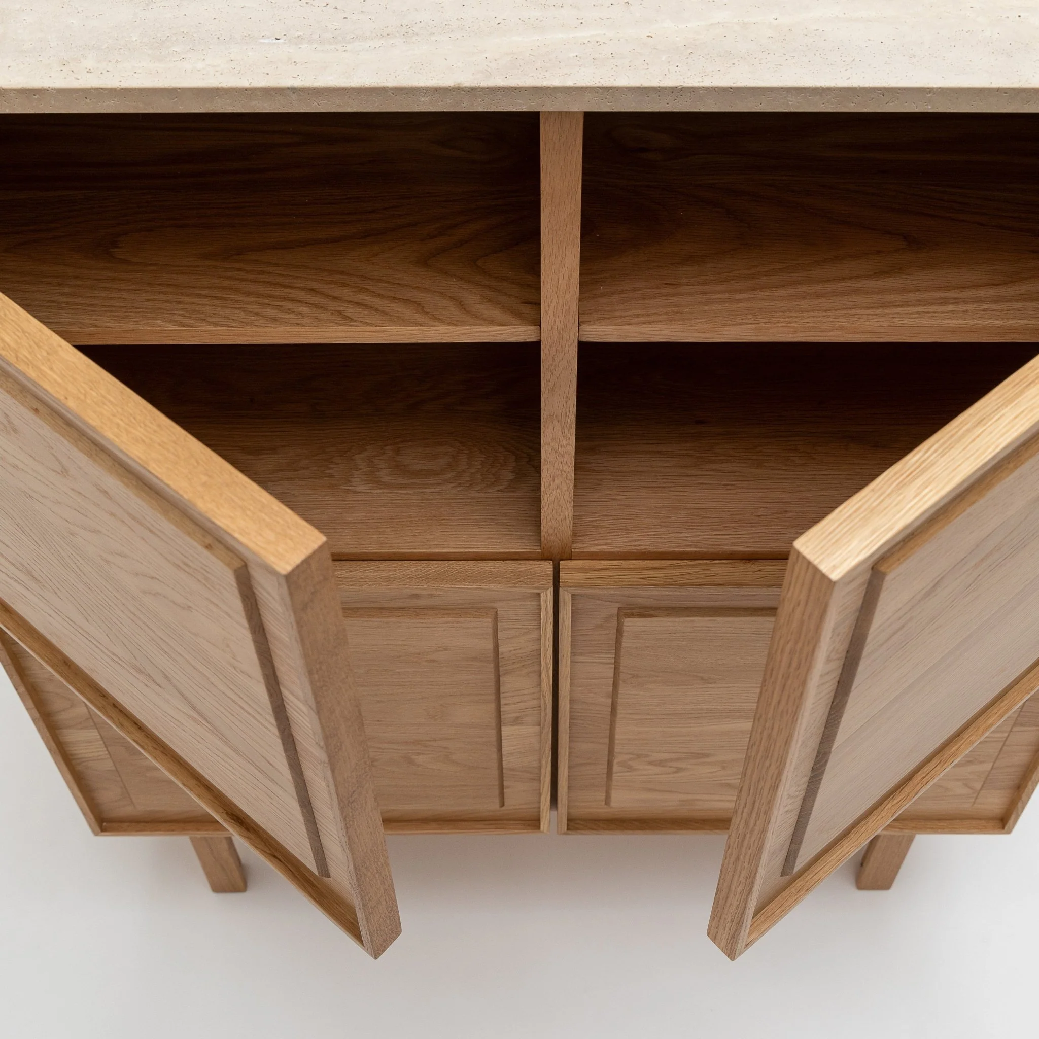 Yorke Highboard - Light Oak & Travertine - Image 40