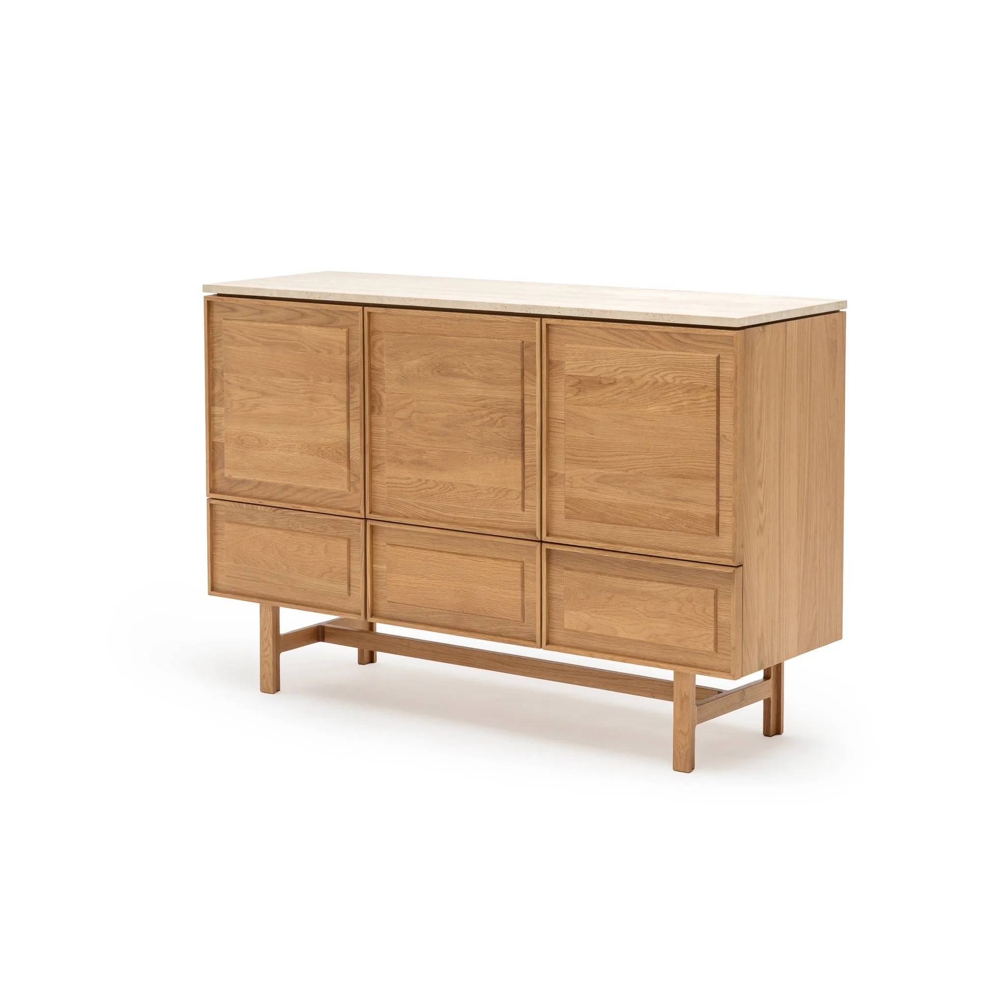 Yorke Highboard - Light Oak & Travertine - Image 45