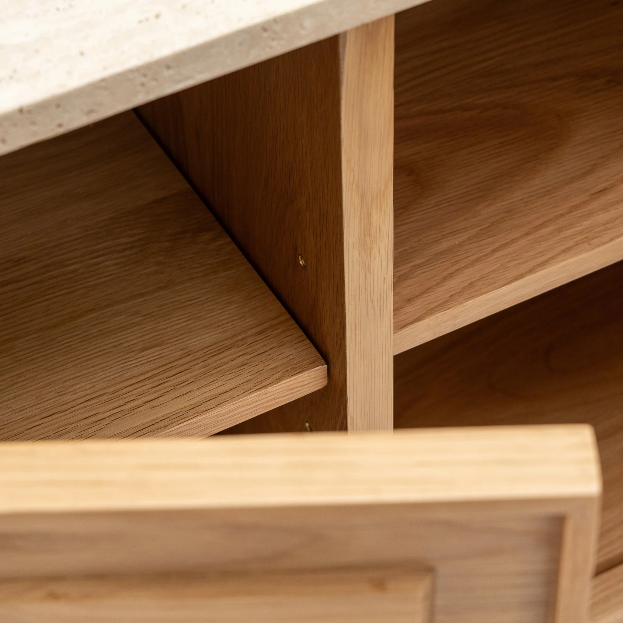 Yorke Highboard - Light Oak & Travertine - Image 55
