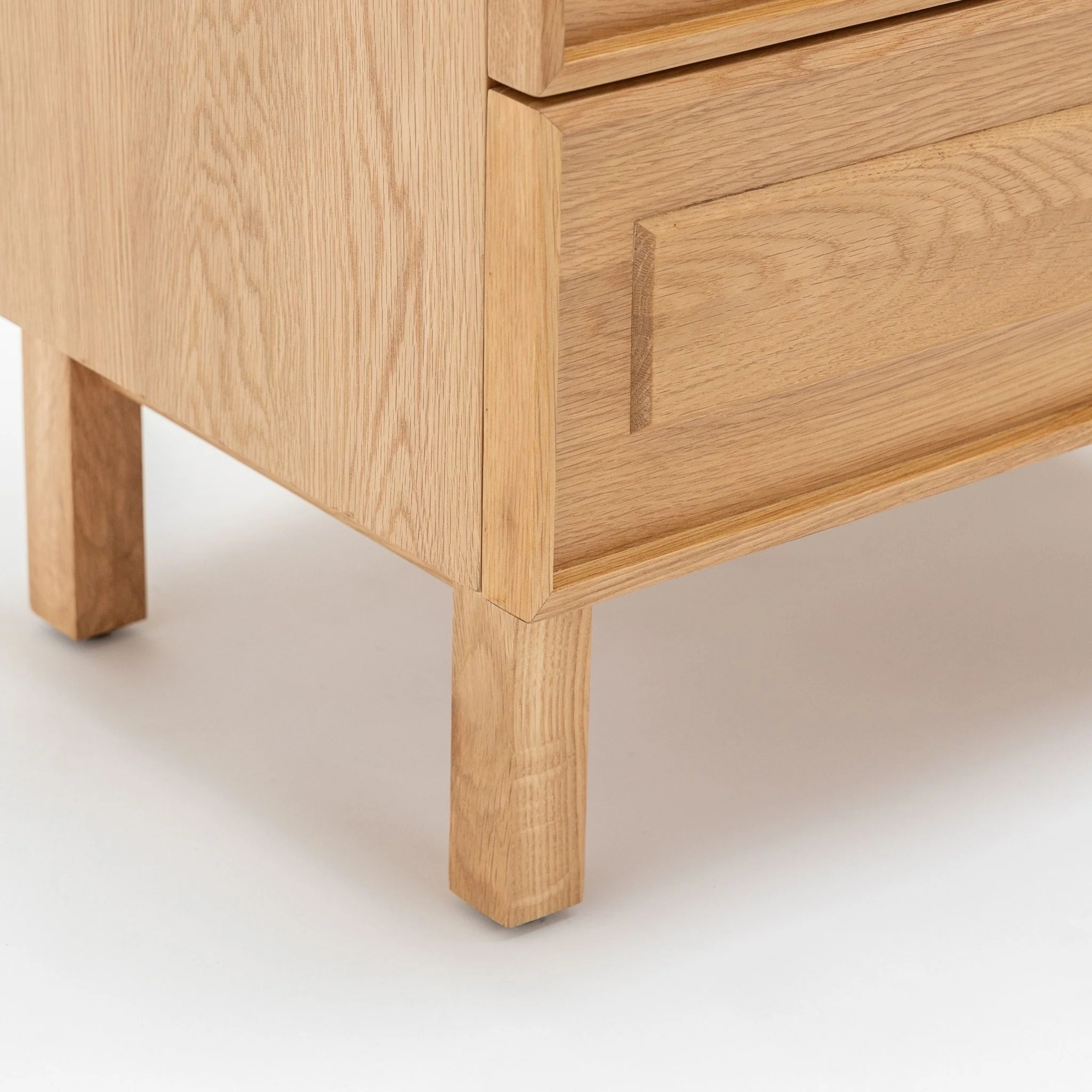 Yorke Nightstand - Light Oak & Travertine - Image 13
